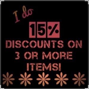 Bundle discount on 3 or more items
